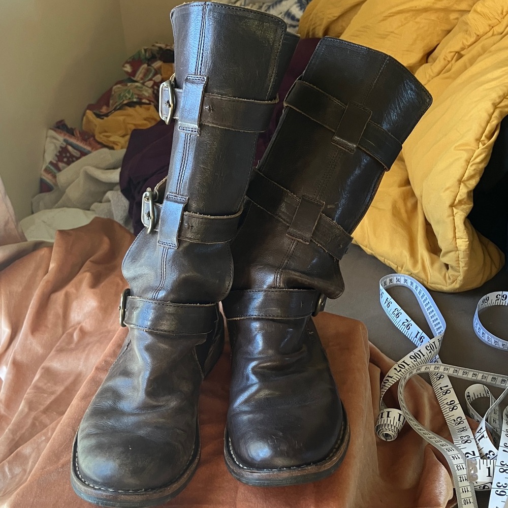Fiorentini + Baker Brown Heeled Boots